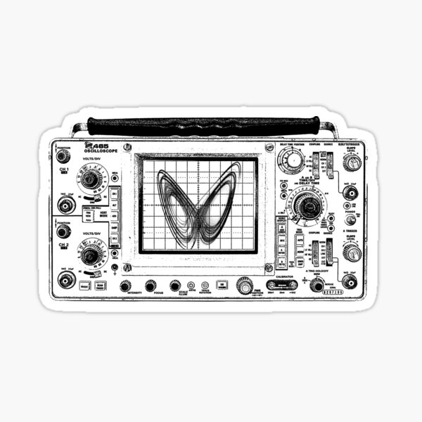 Item preview, Vintage Oscilloscope Lorenz Attractor designed and sold by ZacksLab.