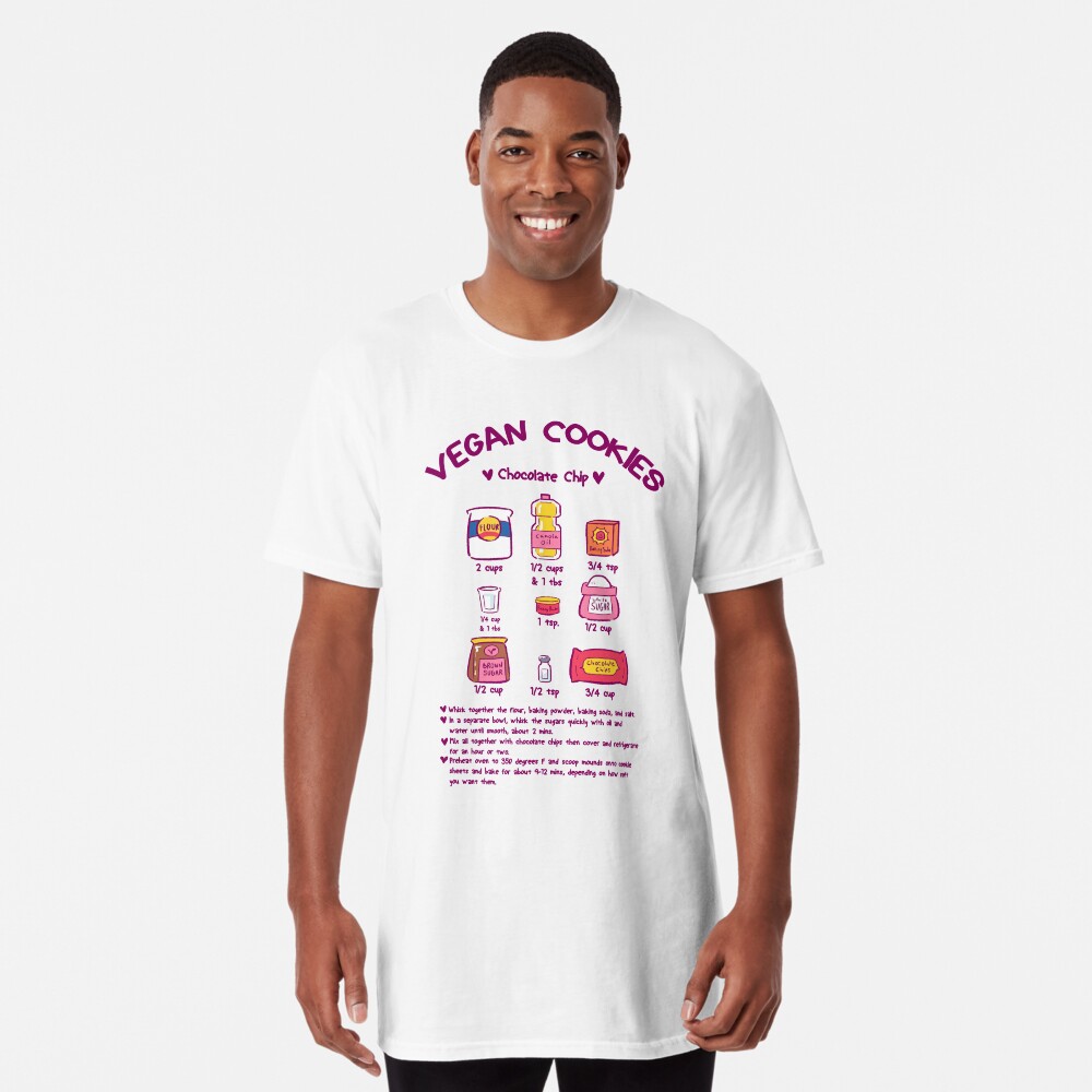 "Vegan Cookie Recipe Shirt" Tshirt by CaseAndEm Redbubble