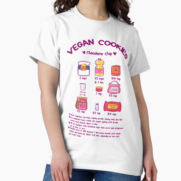 Artikel-Vorschau von Veganes Plätzchen-Rezept-Shirt, designt und verkauft von CaseAndEm.