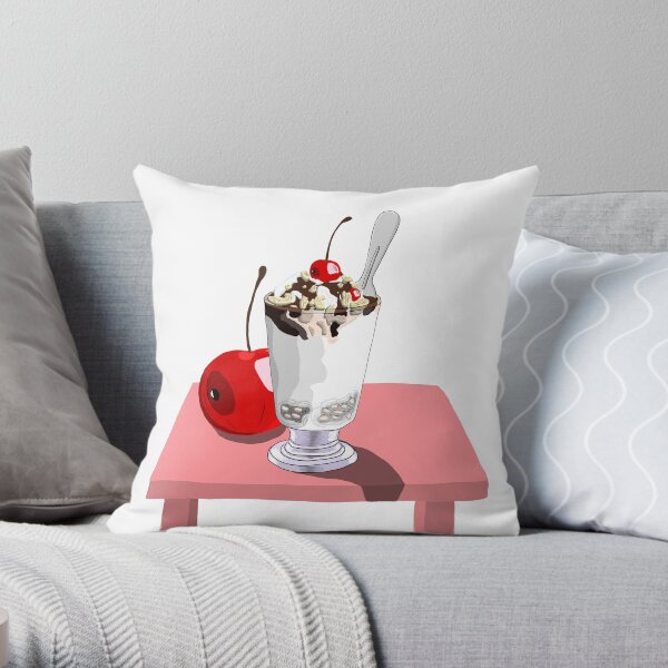 Eye of the Sundae Throw Pillow