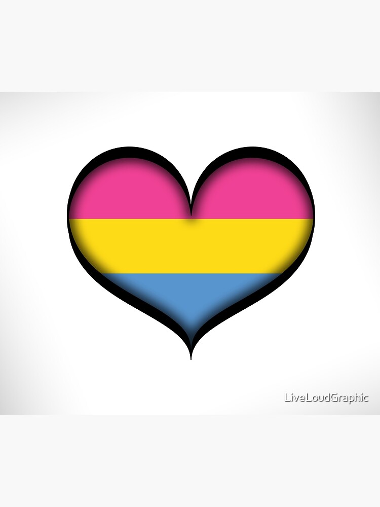 Pansexual Heart by LiveLoudGraphic