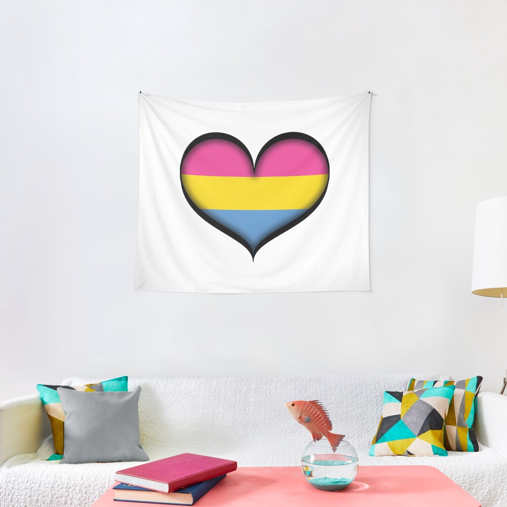 Pansexual Heart Tapestry