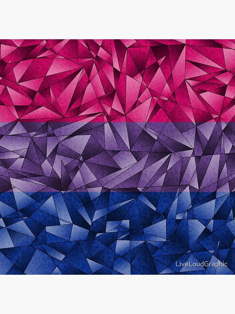 Abstract Bisexual Flag by LiveLoudGraphic