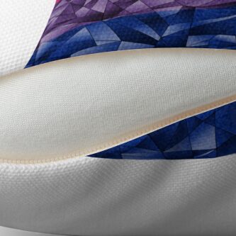 Alternate view of Abstract Bisexual Flag Floor Pillow
