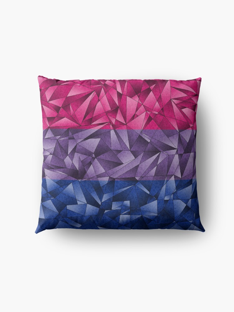 Alternate view of Abstract Bisexual Flag Floor Pillow