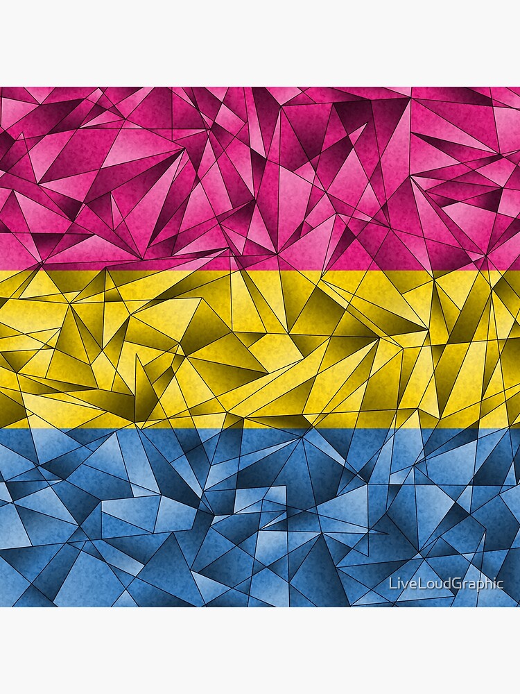 Abstract Pansexual Flag by LiveLoudGraphic
