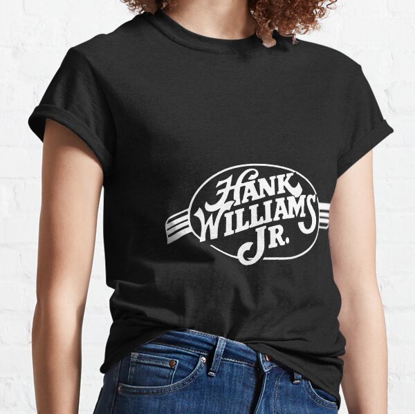 white Hank Williams Jr Classic T-Shirt