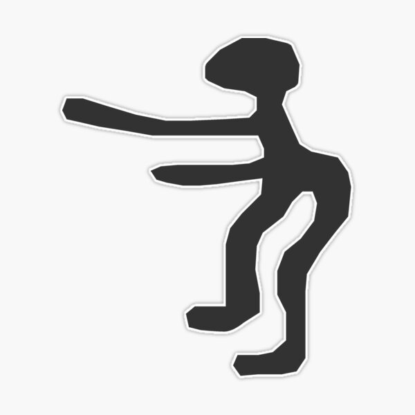 oh yeah woo yeah funny stickman dancing | Sticker