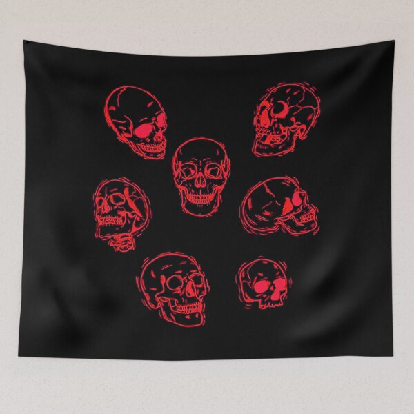 Item preview, Red Electric Skulls designed and sold by WiseWitch.