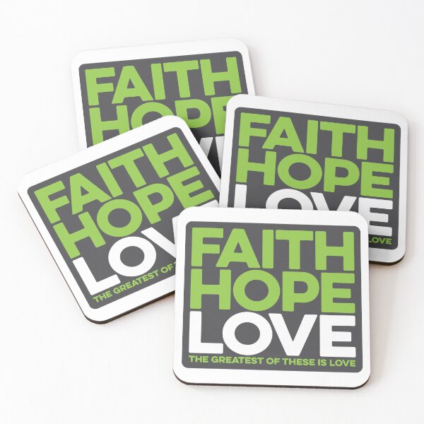 Item preview, Faith Hope Love [green] – 1 Corinthians 13:13 designed and sold by studio228.