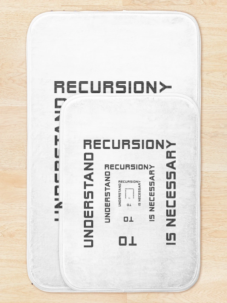 Thumbnail 5 of 6, Bath Mat, Recursion - multiple designed and sold by wagnerps.