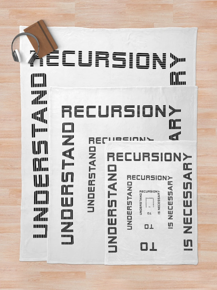 Thumbnail 5 of 6, Throw Blanket, Recursion - multiple designed and sold by wagnerps.