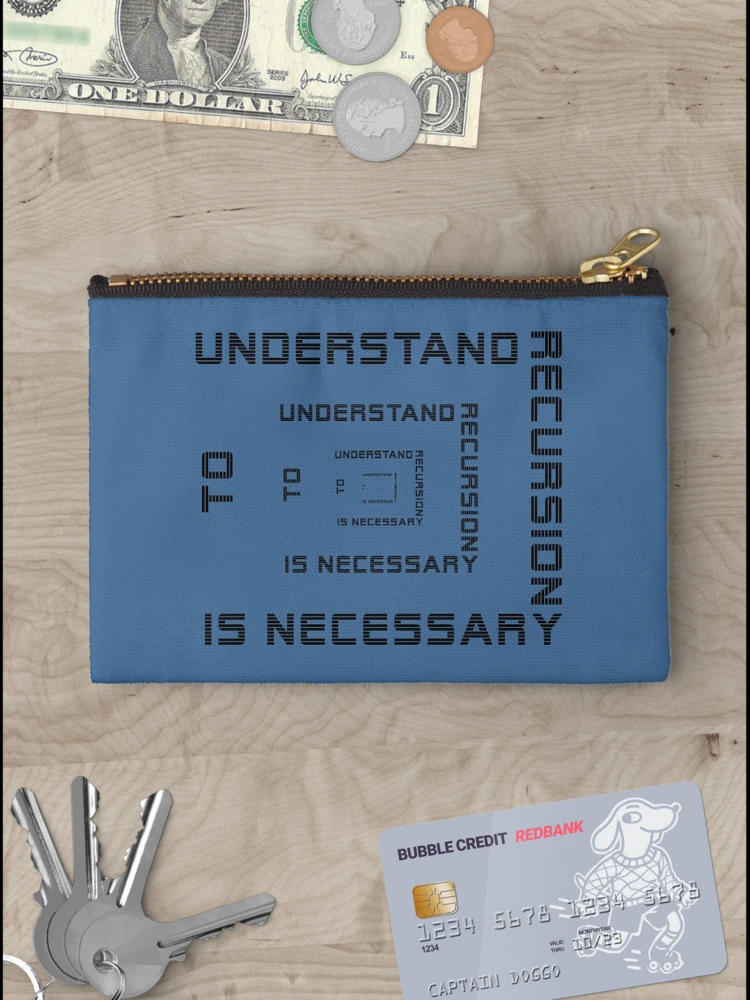 Thumbnail 3 of 4, Zipper Pouch, Recursion - multiple designed and sold by wagnerps.