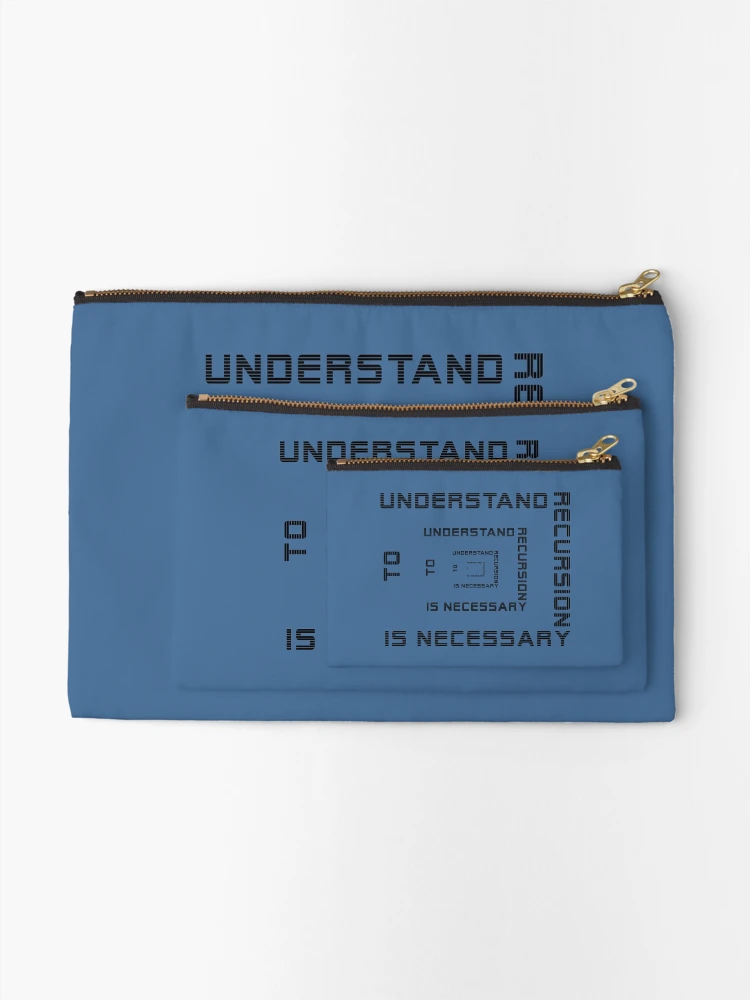 Thumbnail 2 of 4, Zipper Pouch, Recursion - multiple designed and sold by wagnerps.