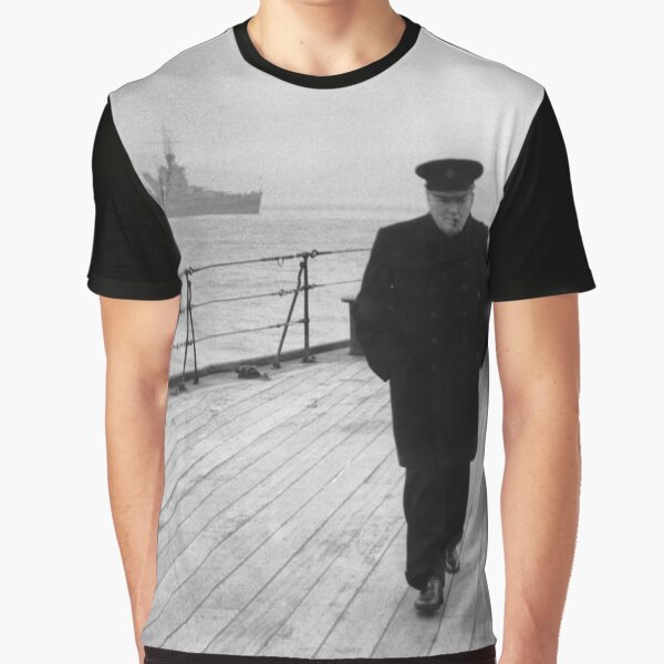 Vista previa del artículo con la obra «Winston Churchill en el mar», diseñado y vendido por warishellstore.