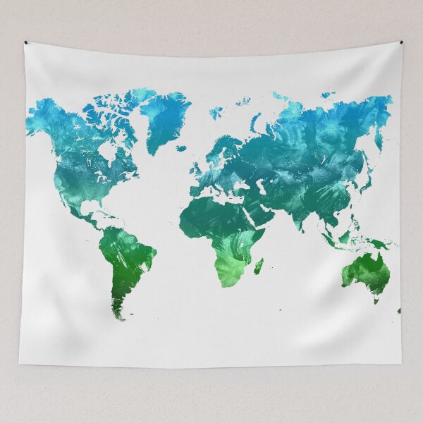 Item preview, World map designed and sold by adiosmillet.