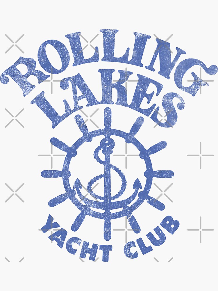 "Rolling Lakes Yacht Club" Sticker for Sale by brianhillDESIGN Redbubble