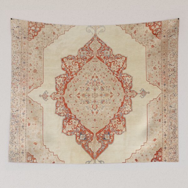 Item preview, Haji Jalili Tabriz Persian Rug Print designed and sold by Vicky Brago-Mitchell®.