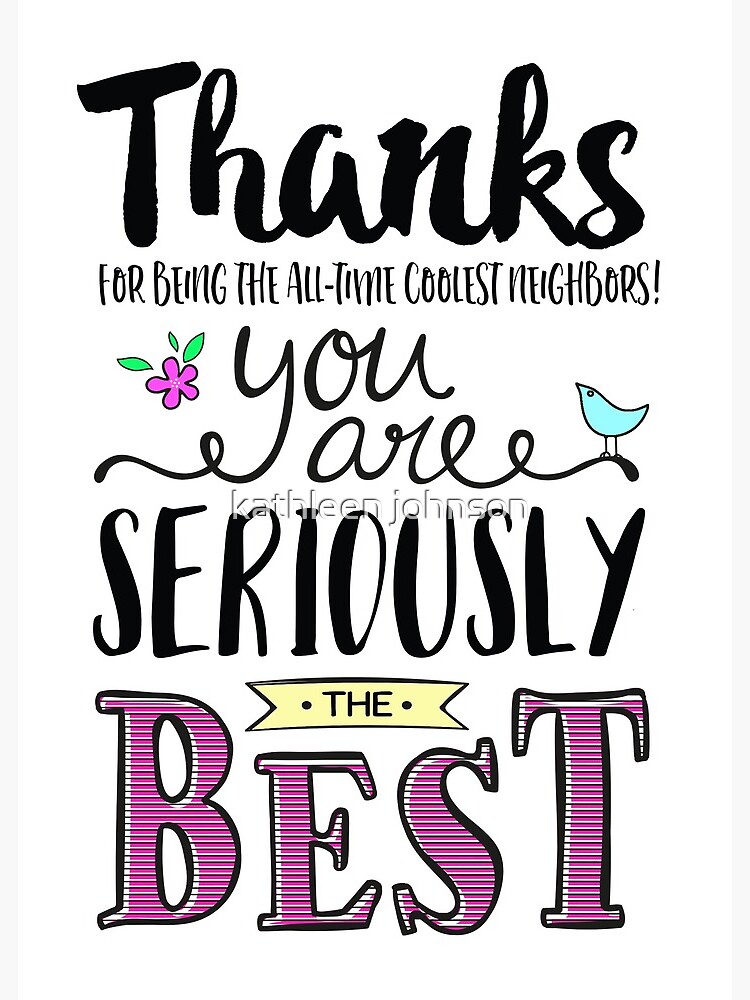 Neighbor Thanks, You Are SERIOUSLY the Best | Greeting Card
