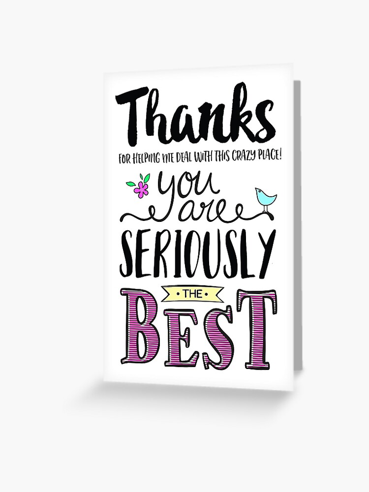 Coworker Card | Emotional Support Coworker | Thank You Card for Coworker,  Colleague, Work Friend