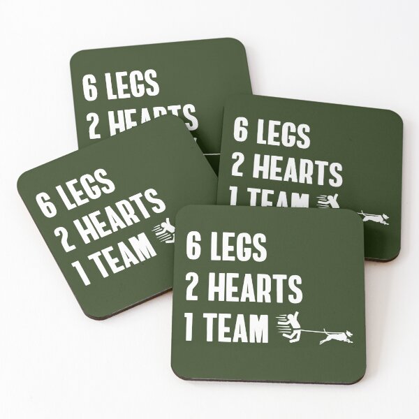 Item preview, Funny Canicross 6 Legs 2 Hearts 1 Team Dog Runner designed and sold by hadicazvysavaca.