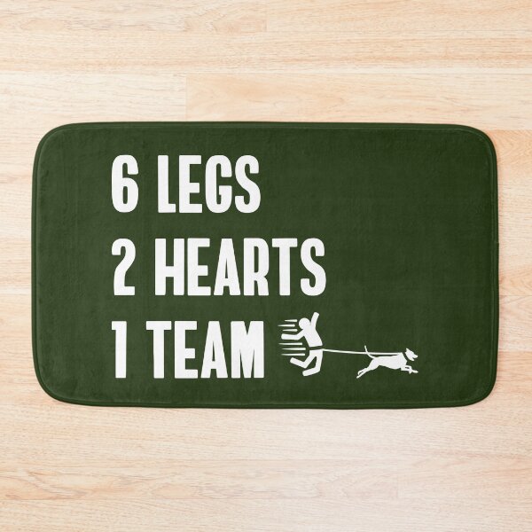 Item preview, Funny Canicross 6 Legs 2 Hearts 1 Team Dog Runner designed and sold by hadicazvysavaca.