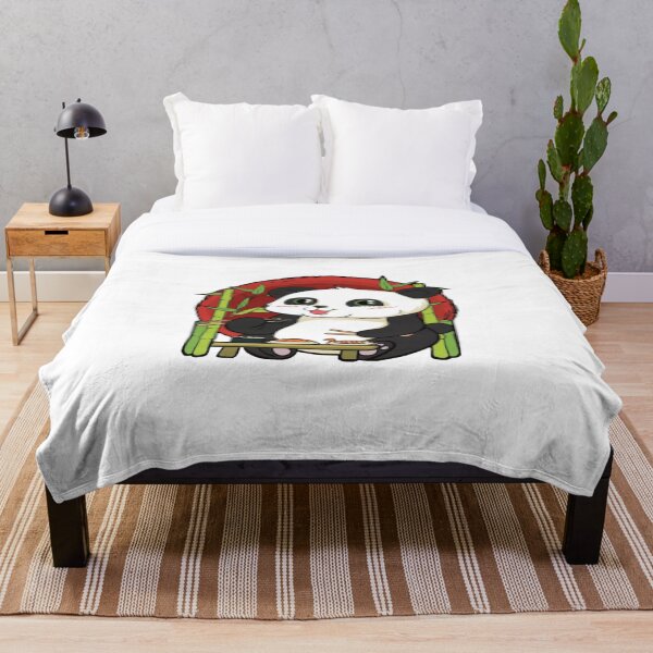 Item preview, Cute Anime Chibi Panda Enjoying Sushi designed and sold by MilesBetterProd.