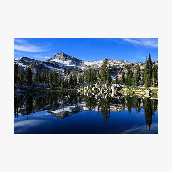Eagle Cap reflected in Sunshine Lake, Eagle Cap Wilderness, Wallowa-Whitman National Forest, Oregon Photographic Print