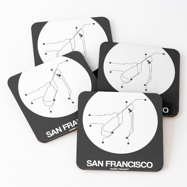 Item preview, San Francisco White Subway Map designed and sold by Irina March.