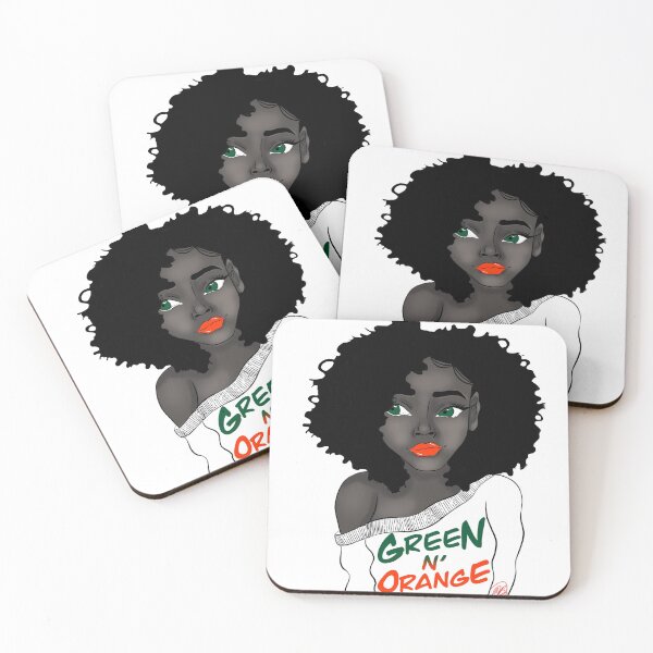 Item preview, Afro Excellence: Green N’ Orange designed and sold by BrytStarz.