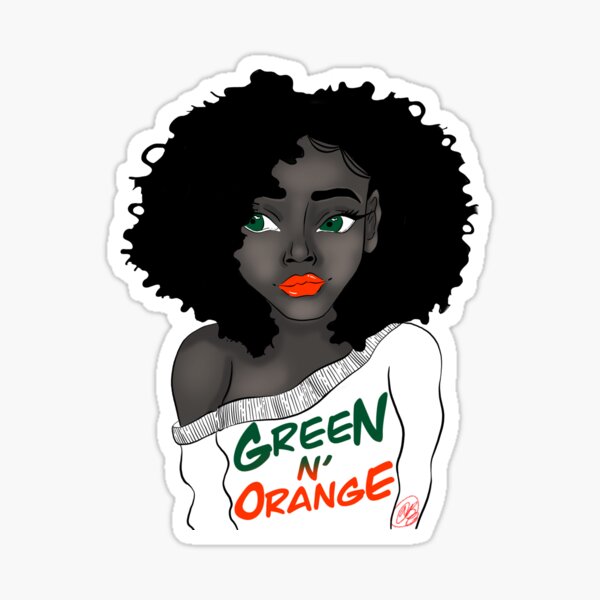 Item preview, Afro Excellence: Green N’ Orange designed and sold by BrytStarz.
