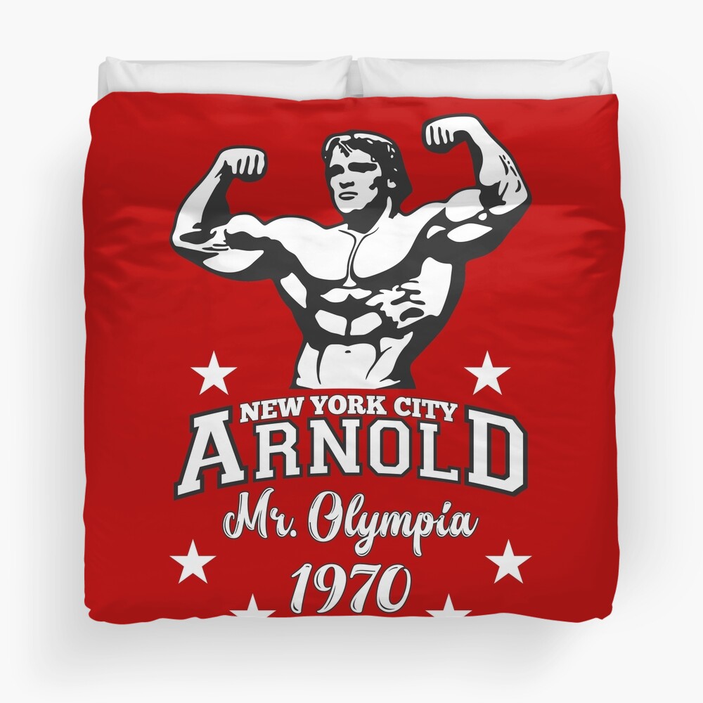 Arnold Schwarzenegger Classic Pumping Iron Duvet Cover for Sale by  VectorDesigner