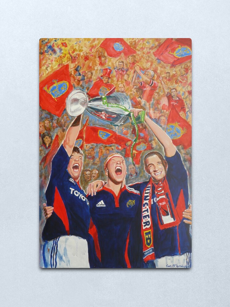 Alternate view of Munster Heiniken Cup Winners 2008 Metal Print