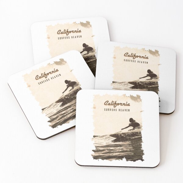 Item preview, ☀ California USA ✪ Surfers Heaven ✪ Vintage Retro Ocean Thalassic Party wave designed and sold by Naumovski.