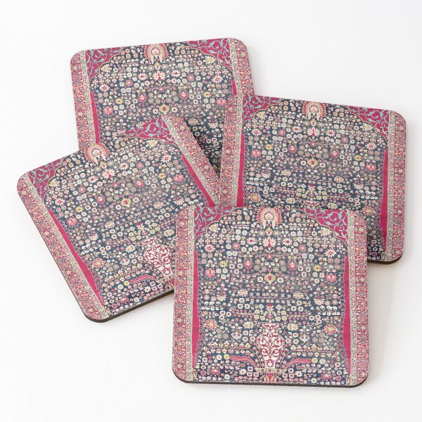 Item preview, Kerman Millefleurs Persian Rug Print designed and sold by Vicky Brago-Mitchell®.