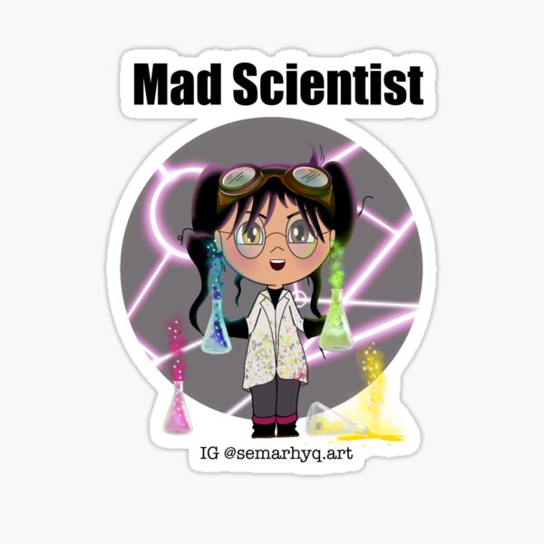 Mad Scientist Sticker