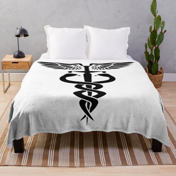 Item preview, Caduceus medical symbol with snakes sword and wings designed and sold by hobrath.