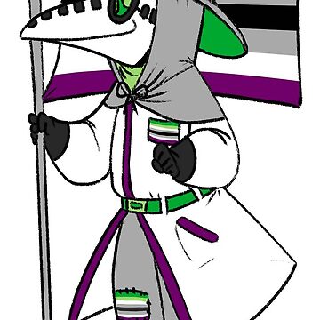 Vorschaubild zum Design Aro-ace Pride Plague Doctor von soodie