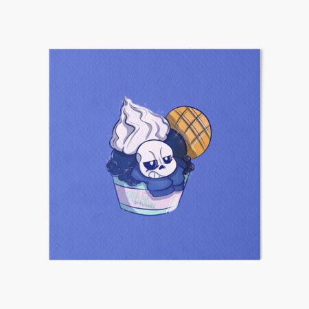 Undertale / Underfell Sans Kustard Ice cream Art Print by AlistairArtwork