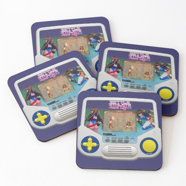 Item preview, Art by AngryAngryD and Omegachaino. Lewd City Tiger Electronics Handheld designed and sold by BattleAthlete.
