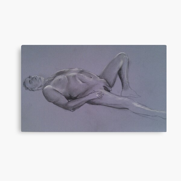 Reclining Male Nude #1 Canvas Print