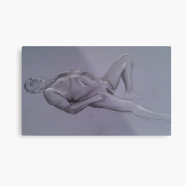 Reclining Male Nude #1 Metal Print