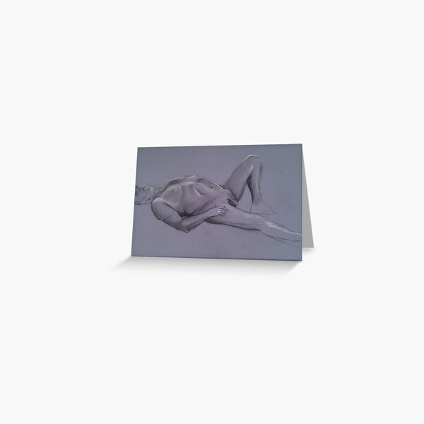 Reclining Male Nude #1 Greeting Card