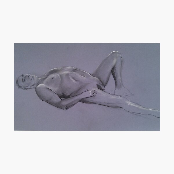 Reclining Male Nude #1 Photographic Print