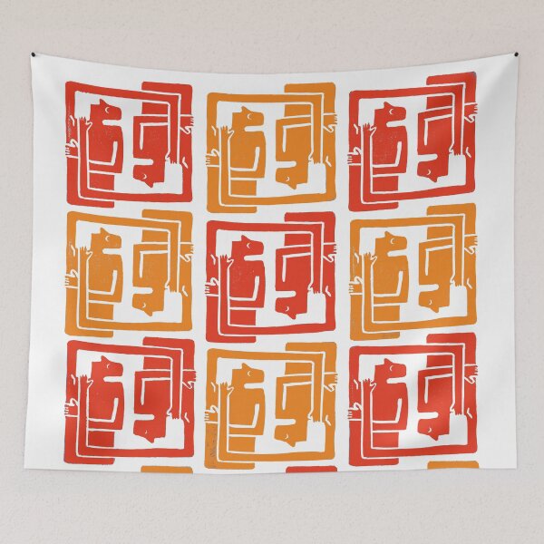 Item preview, Dudes in Red and Orange designed and sold by Zoe Hansen.
