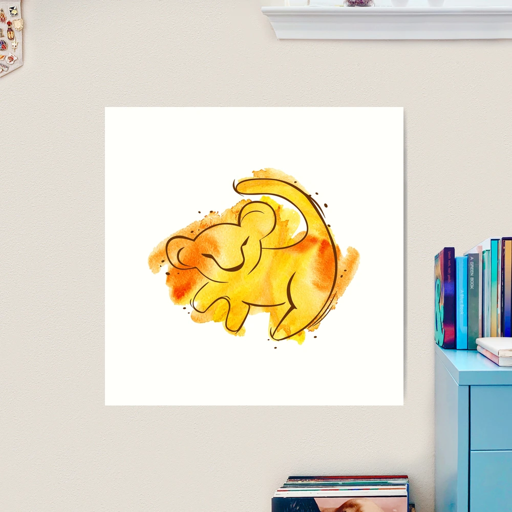『 Simba 』アフリカ絵画 70*50cm Simba 』アフリカ絵画 70*50cm
