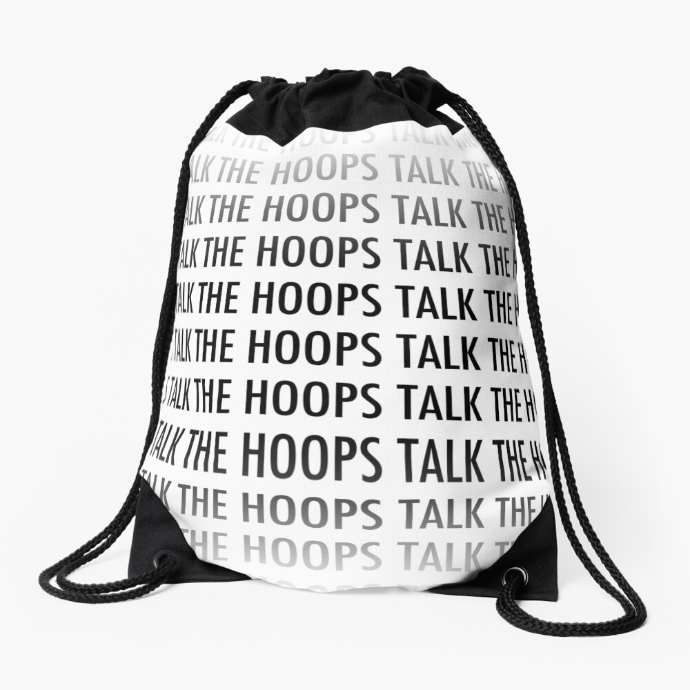 The Hoops Talk Tote Drawstring Bag