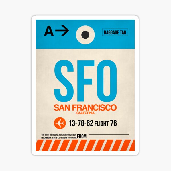 Item preview, SFO San Francisco Luggage Tag 1 designed and sold by Irina March.