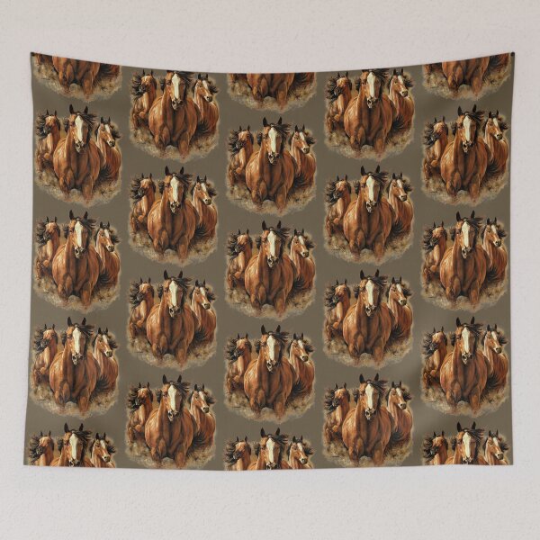 Item preview, Horse Stampede designed and sold by Cliff Bonamie Art.