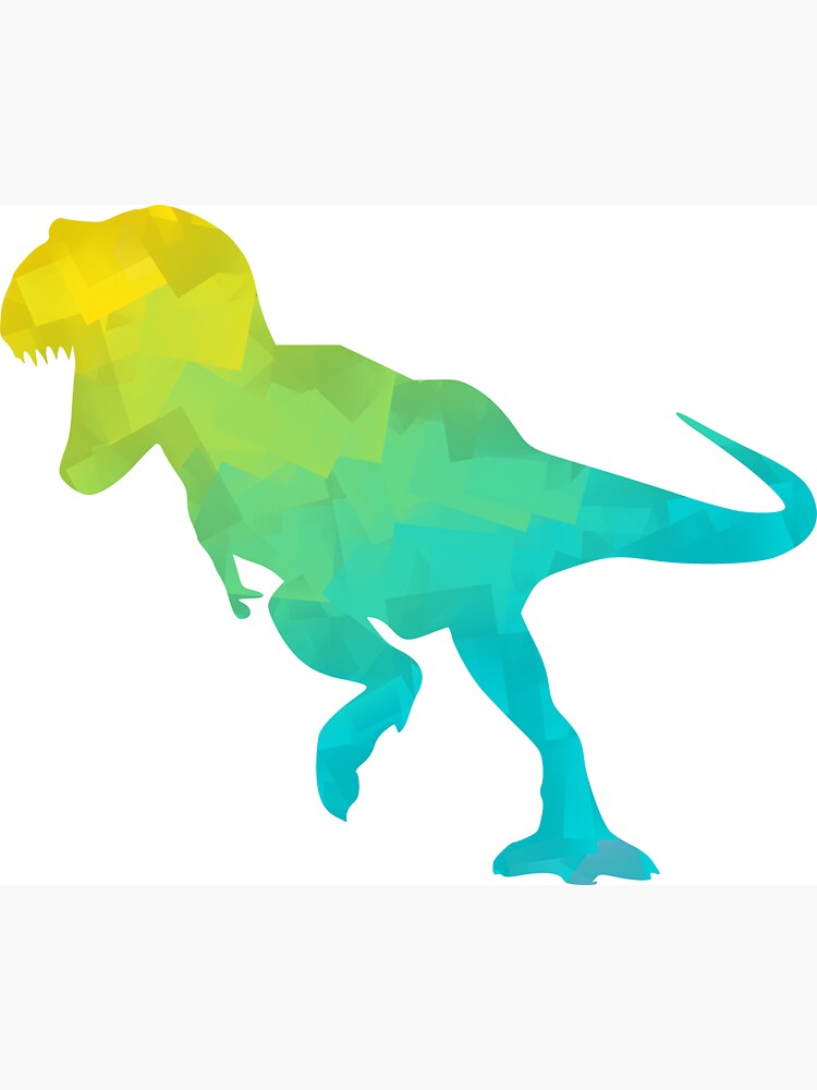 Chrome Dino/t-rex/dinosaur Fridge Magnet 3d Printed. A Great 